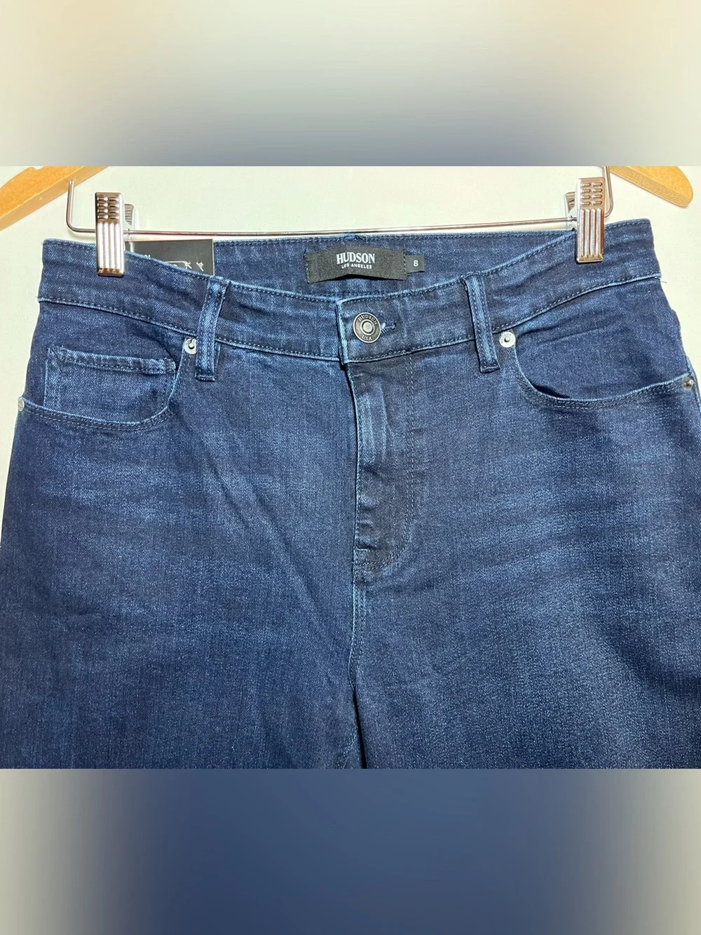 Hudson Straight Leg Jeans NWT Dark Wash Size 29‎ Blue High Rise Casual Classic